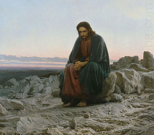 Ivan Kramskoi Christ in the desert, china oil painting image